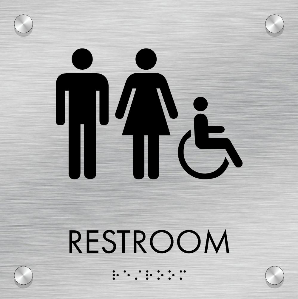 Houghton - Restroom ID B 8" x 8"