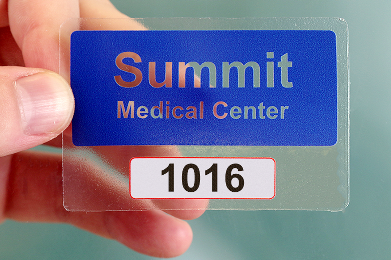 Custom Repostitionable Parking Permit (Clear), Front Stick - 3"W x 3"H