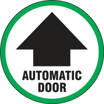 Double-Sided Door Stickers: Automatic Door-1