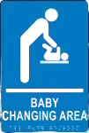 ADA Braille Tactile Sign: Baby Changing Area