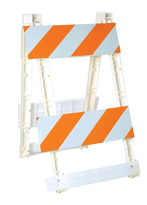 M-Cade Barricades - Type II - Sheeted Top Panel: 24"W x 12"H, Unsheeted Bottom Panel: 24"W x 8"H With Sandbar-1