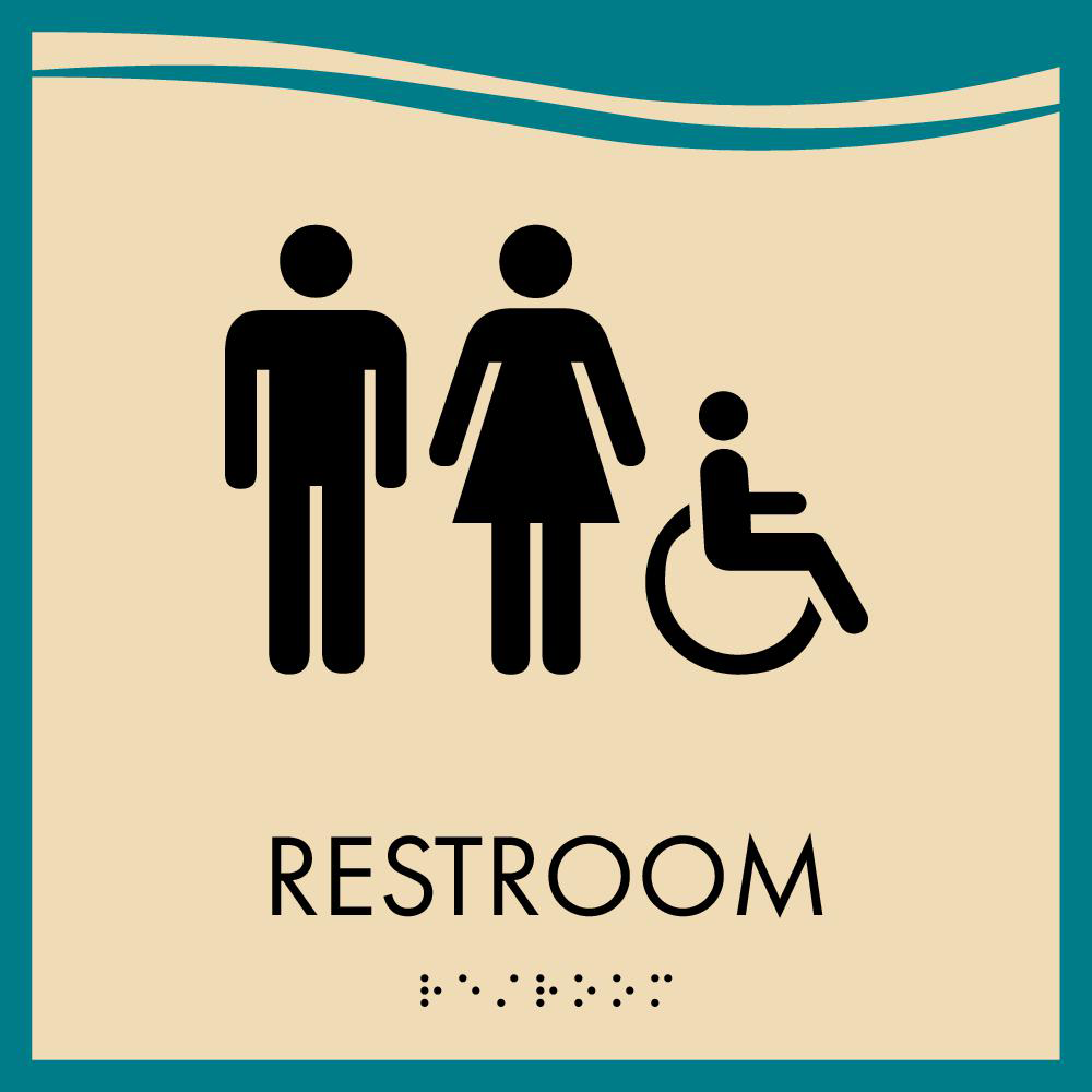 Bay - Restroom ID B 8.5" x 8.5"