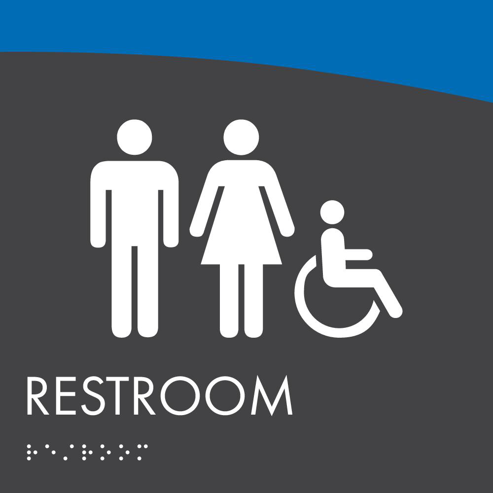 Bridge - Restroom ID B 8" x 8"