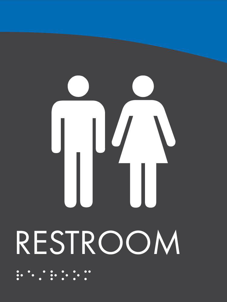 Bridge - Restroom Sign A 6" x 8"-1