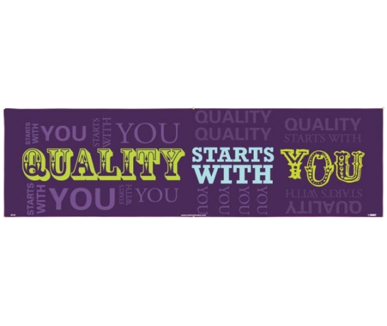 Banner - Quality Starts With You - 3Ft X 10Ft-1