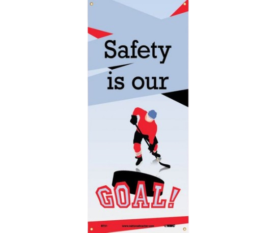 Banner - Safety Is Our Goal - 60" X 26"
