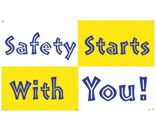 Banner - Safety Starts With You - 3Ft X 5Ft-1