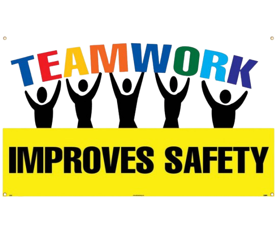 Banner - Teamwork Improves Safety - 3Ft X 5Ft-1