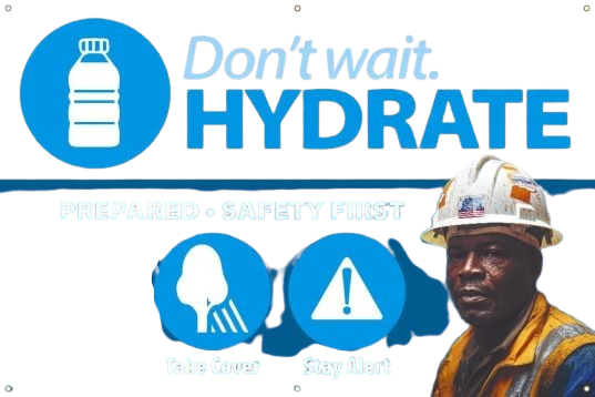 Fence-Wrap™ Mesh Gate Screen: Don’t' Wait Hydrate Banner-1