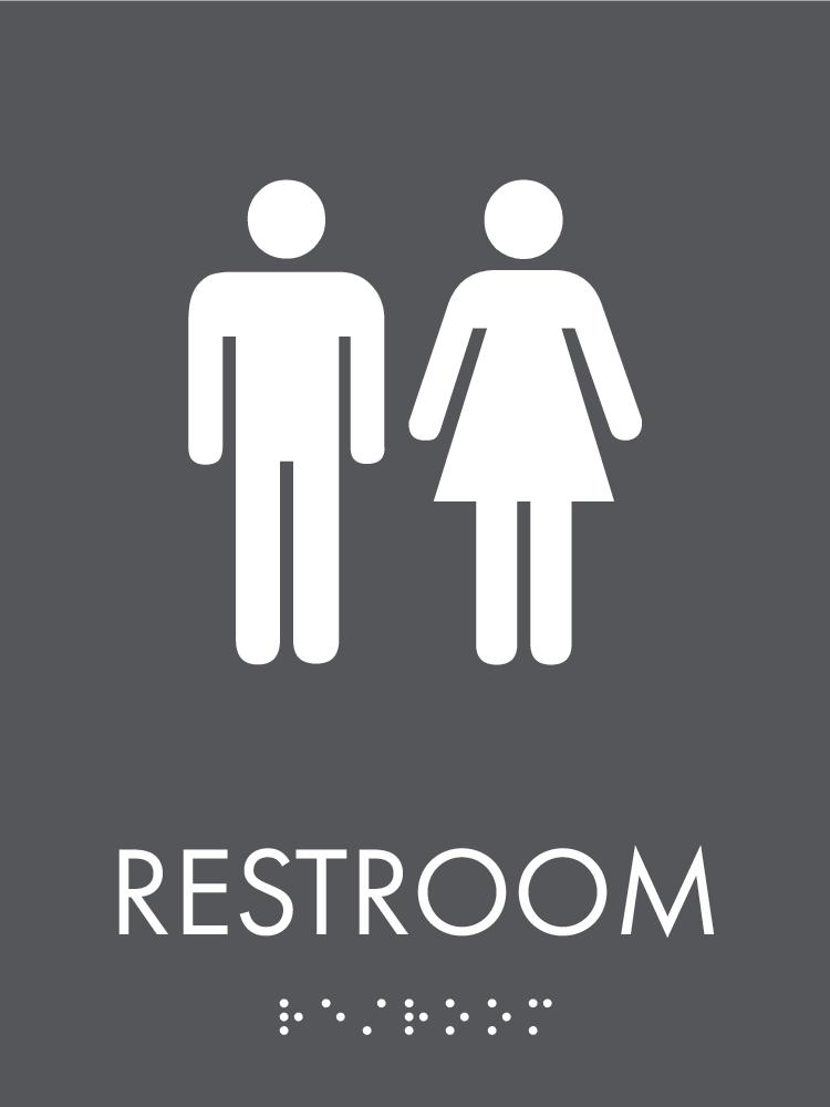 Frosted - Restroom ID A 6" x 8"