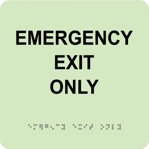 Emergency Exit Only - 8X8 - Glow Aday