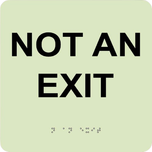 Not An Exit - 8X8 - Glow Ada