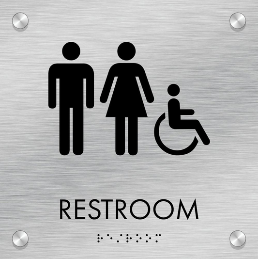 Houghton - Restroom ID B 8" x 8"