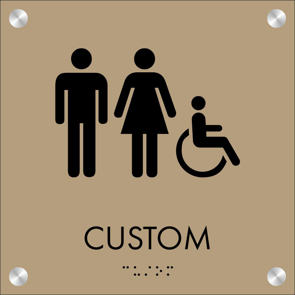 Haven - Restroom ID B 8" x 8"