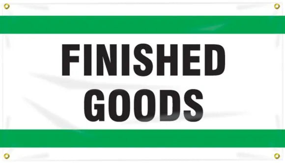 Quality Control Ceiling Banner: Finished Goods-1