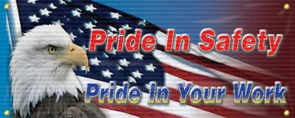 Mesh Banners: Pride In Safety - Pride In Your Work (USA)-1