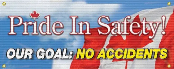 Mesh Banners: Pride In Safety - Our Goal - No Accidents (Canada)-1
