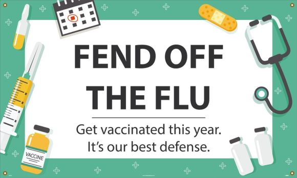 Safety Banners: Fend Off the Flu Get Vaccinated This Year. It's Our Best Defense-1