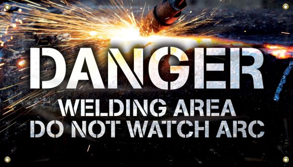 Welding Banners: Danger - Welding Area - Do Not Watch Arc-2