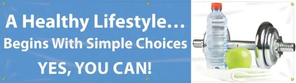 WorkHealthy™ Banners: A Healthy Lifestyle Begins With Simple Choices-1