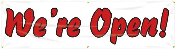 Safety Banner: We're Open!-1