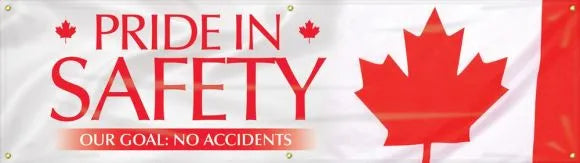 Safety Motivational Banners: PRIDE IN SAFETY, OUR GOAL: NO ACCIDENTS-1