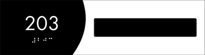 Marshall - Room Number B 11" x 3" (Insert 5.625" x 1.25")