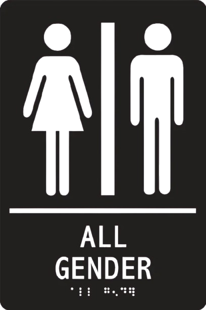 All Gender Restroom Signs – ADA Braille