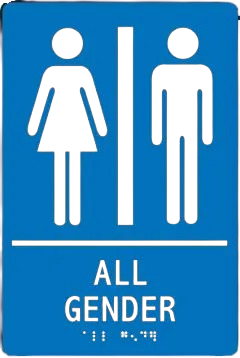 All Gender Restroom Signs – ADA Braille
