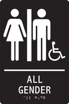 All Gender Restroom Signs – ADA Braille-1