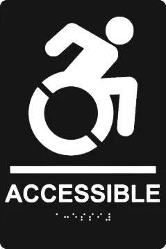 ADA Braille Tactile Sign: Accessible with image-1
