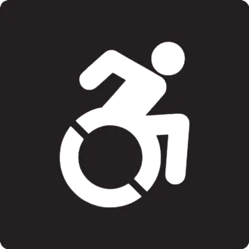 ADA Braille Tactile Sign: Wheelchair image