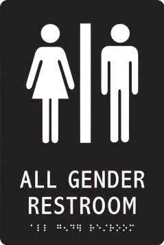 ADA Braille Tactile Sign: All Gender Restroom-1