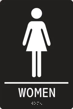 WADA Braille Tactile Sign: Women-1