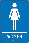 WADA Braille Tactile Sign: Women-2