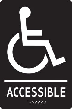 ADA Braille Tactile Sign: Accessible with image-1