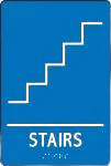 ADA Braille Tactile Sign: Stairs-2
