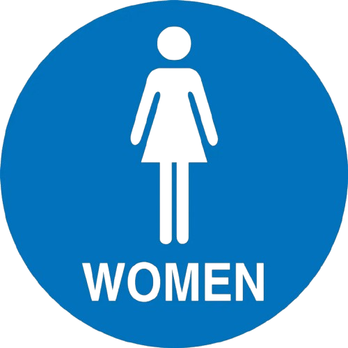 California Title 24 ADA Restroom Door Sign: Women-1