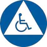 California Title 24 Gender-Neutral Sign: Handicap Accessible-2
