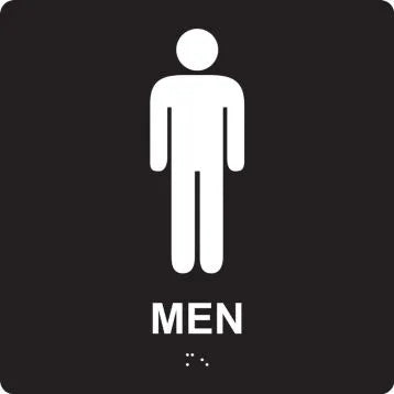ADA Braille Tactile Sign: Men-1