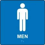 ADA Braille Tactile Sign: Men-2