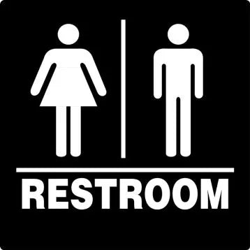 ADA Braille Tactile Sign: Restroom (Unisex)-1