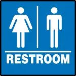 ADA Braille Tactile Sign: Restroom (Unisex)-2
