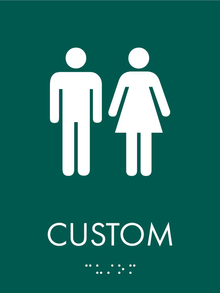 Restroom ID A 6" x 8"