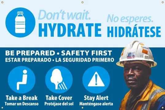Fence-Wrap™ Mesh Gate Screen: Don’t' Wait Hydrate Banner-1