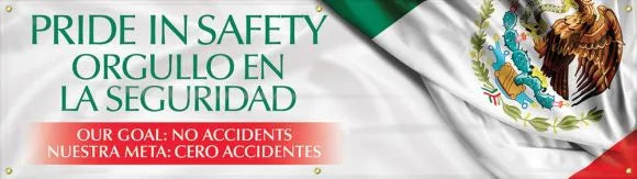 Safety Motivational Banners: PRIDE IN SAFETY, ORGULLO EN LA SEGURIDAD-1