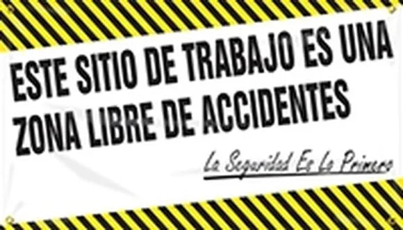 Safety Banners: This Job-Site Is A No Accident Zone - Safety Comes First-1
