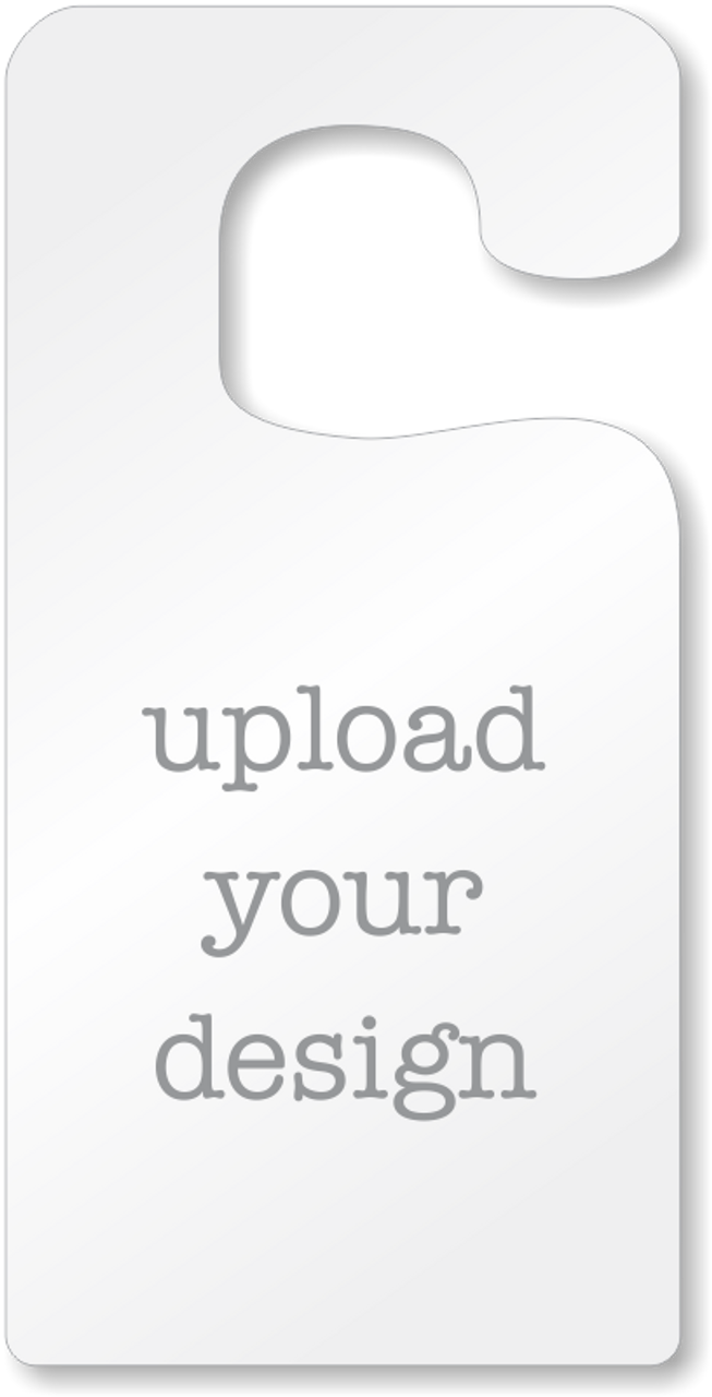 Custom 20 Mil Parking Hang Tag - 3.5"W x 7"H