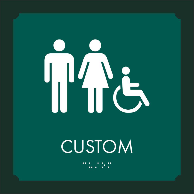 Wonder - Restroom ID B 9.25" x 9.25"-1