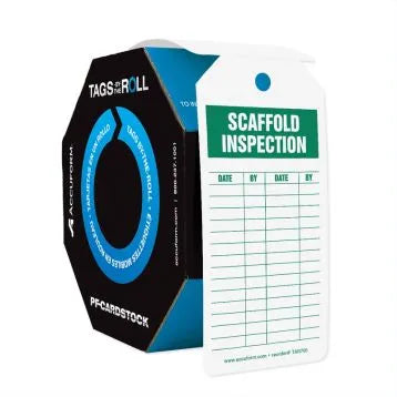 Tags By-The-Roll: Scaffold Inspection-1